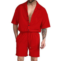 Relaxed Fit Button-Up Set