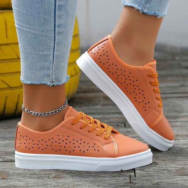 Breathable Hollow-Out Casual Flats