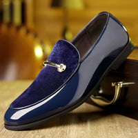 Mens Pointed Toe Leather Loafers