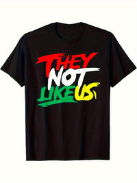 They Not Like Us Tee Men Hip Hop Graphic Streetwear