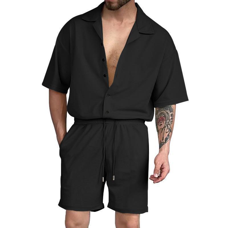 Relaxed Fit Button-Up Set