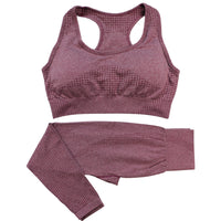 Matching Yoga Outfit with Sculpt Fit Crop Top and Flex Waist Leggings
