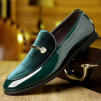 Mens Pointed Toe Leather Loafers