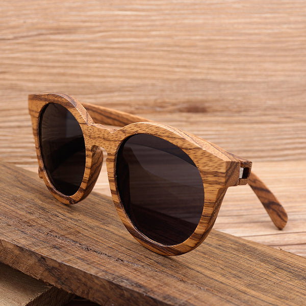 Eco-Friendly Wooden Frame Sunglasses Unisex Style