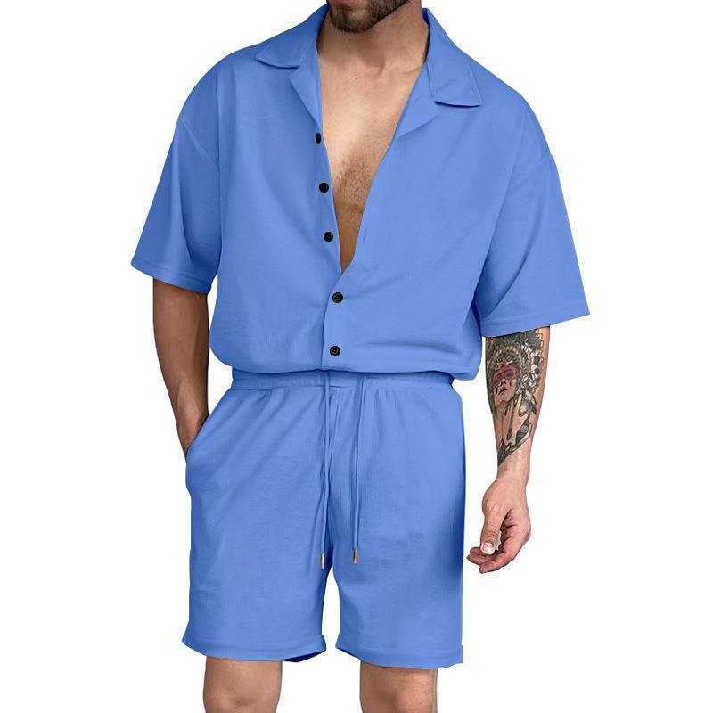 Relaxed Fit Button-Up Set