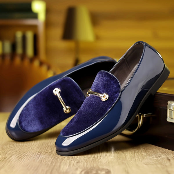 Mens Pointed Toe Leather Loafers