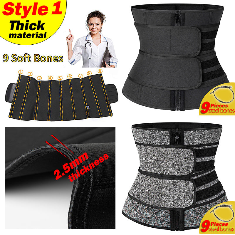 3-Belt Waist Trainer Bodysuit for Intense Workouts