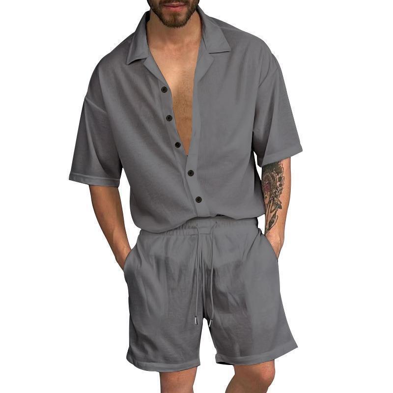 Relaxed Fit Button-Up Set