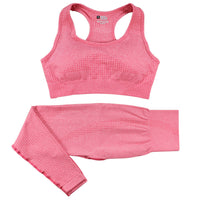 Matching Yoga Outfit with Sculpt Fit Crop Top and Flex Waist Leggings