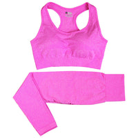 Matching Yoga Outfit with Sculpt Fit Crop Top and Flex Waist Leggings