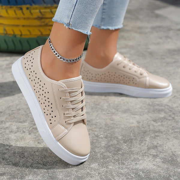 Breathable Hollow-Out Casual Flats