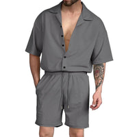 Relaxed Fit Button-Up Set