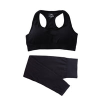 Matching Yoga Outfit with Sculpt Fit Crop Top and Flex Waist Leggings