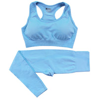 Matching Yoga Outfit with Sculpt Fit Crop Top and Flex Waist Leggings