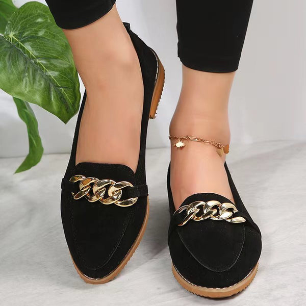 Gold Chain Decor Flats