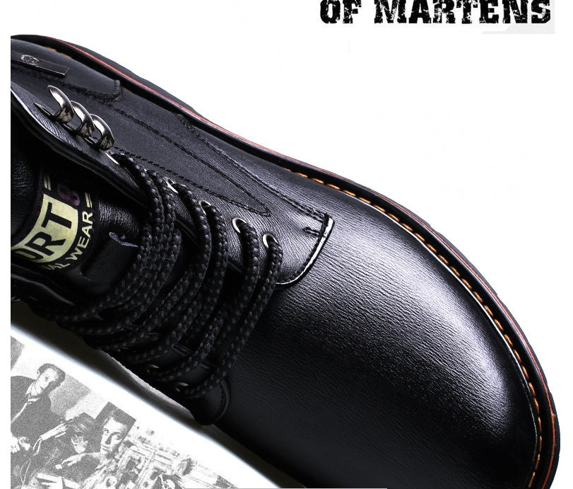 Men's Cashmere Martin Boots Stylish and Comfortable