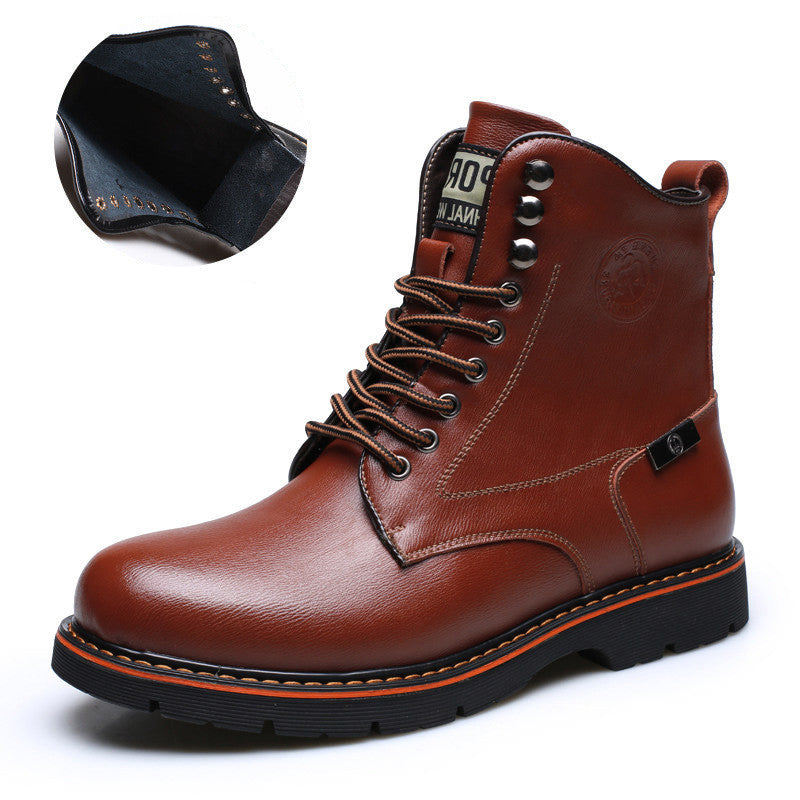 Men's Cashmere Martin Boots Stylish and Comfortable
