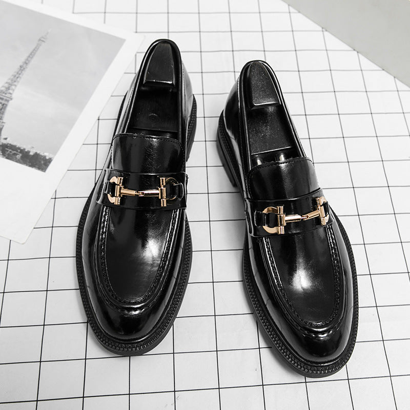 Mens Horsebit Loafers Chunky Sole Platform Shoes