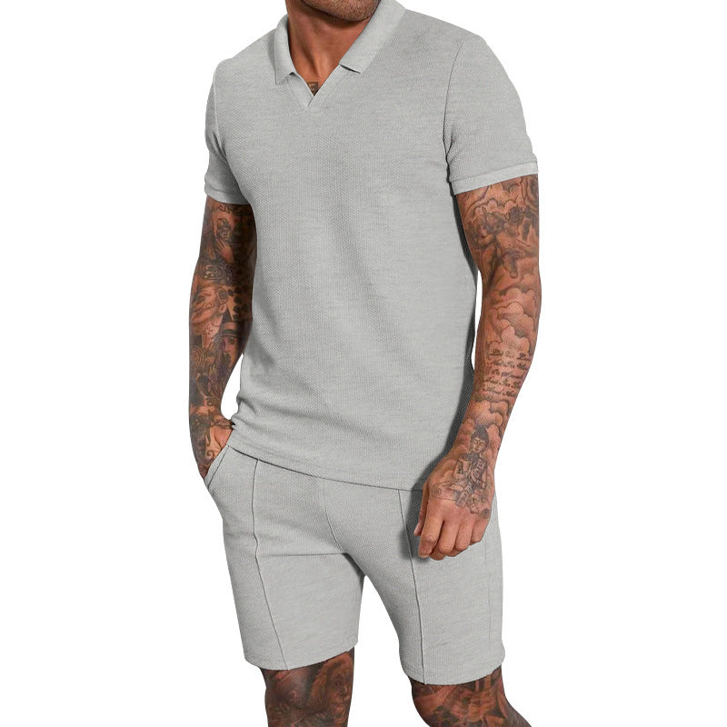 Waffle Shorts Two-Piece Set