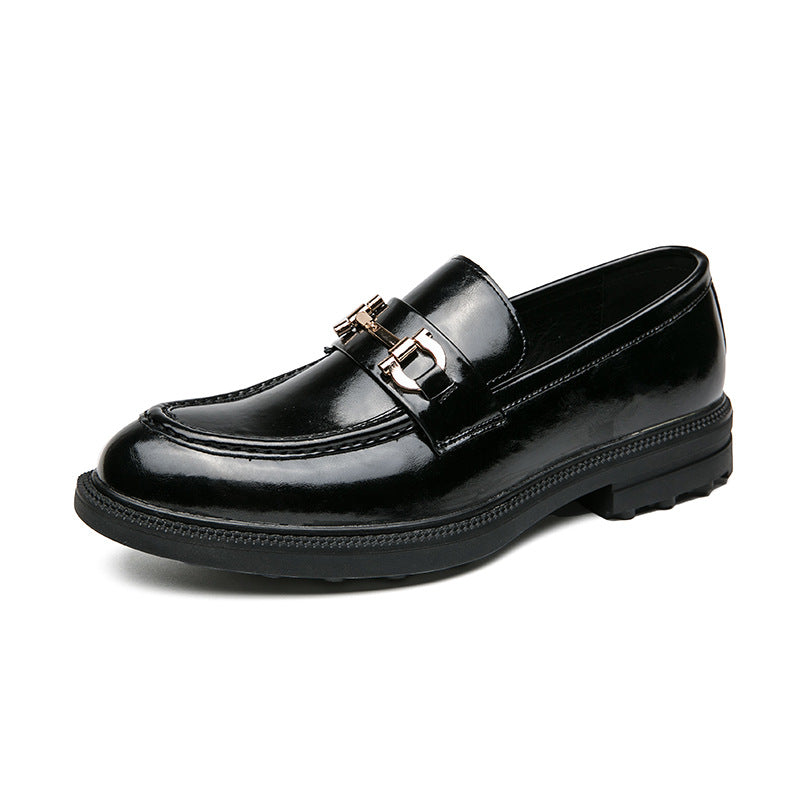 Mens Horsebit Loafers Chunky Sole Platform Shoes