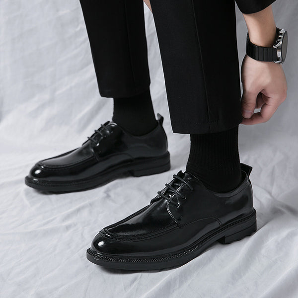 Mens Horsebit Loafers Chunky Sole Platform Shoes