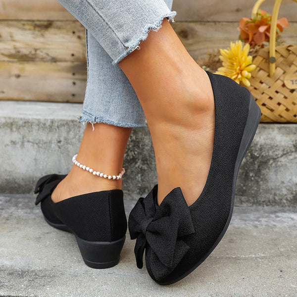 Women's Flats with Bow Knot Perfect for Everyday Wear