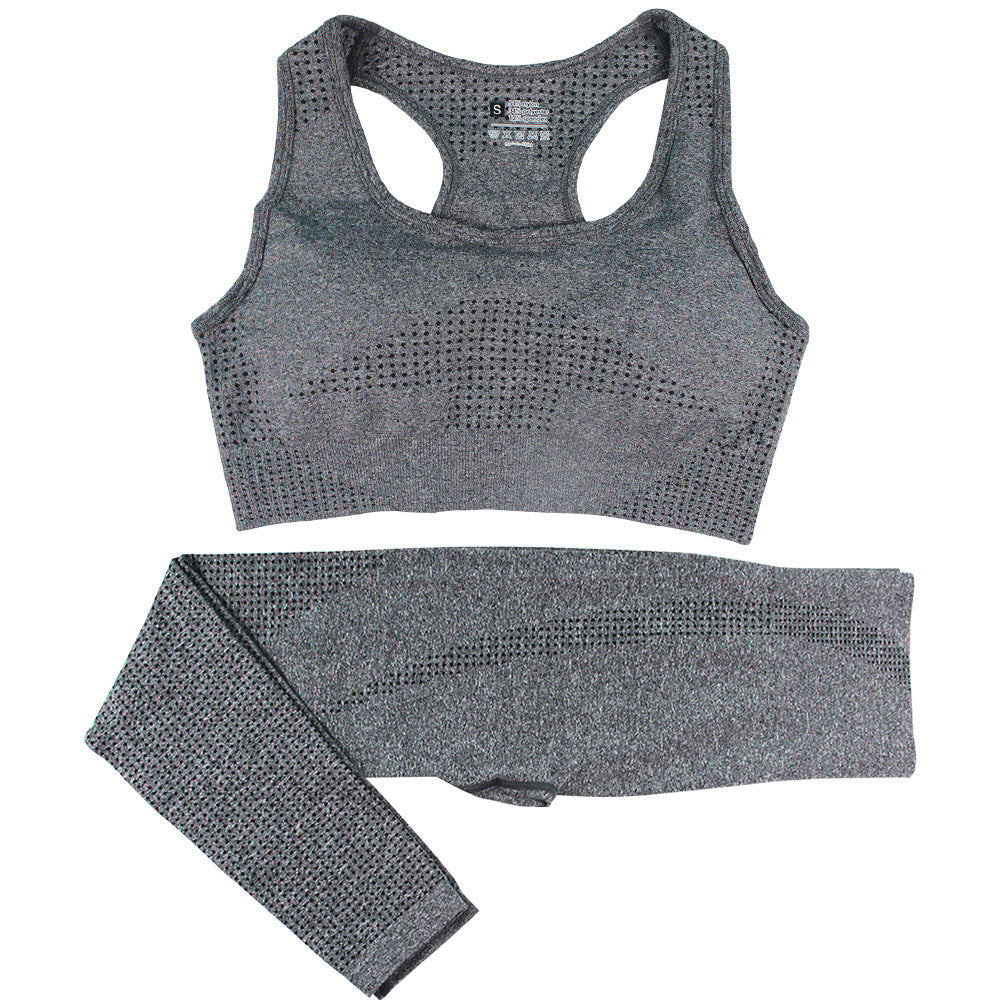 Matching Yoga Outfit with Sculpt Fit Crop Top and Flex Waist Leggings