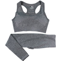 Matching Yoga Outfit with Sculpt Fit Crop Top and Flex Waist Leggings