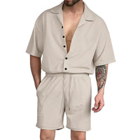 Relaxed Fit Button-Up Set