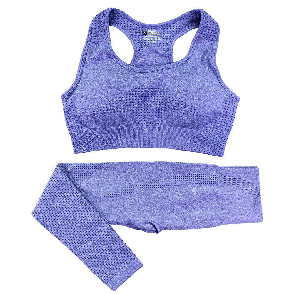 Matching Yoga Outfit with Sculpt Fit Crop Top and Flex Waist Leggings