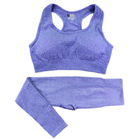 Matching Yoga Outfit with Sculpt Fit Crop Top and Flex Waist Leggings
