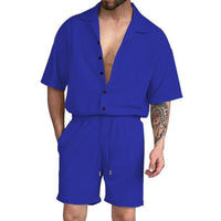 Relaxed Fit Button-Up Set