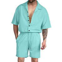 Relaxed Fit Button-Up Set